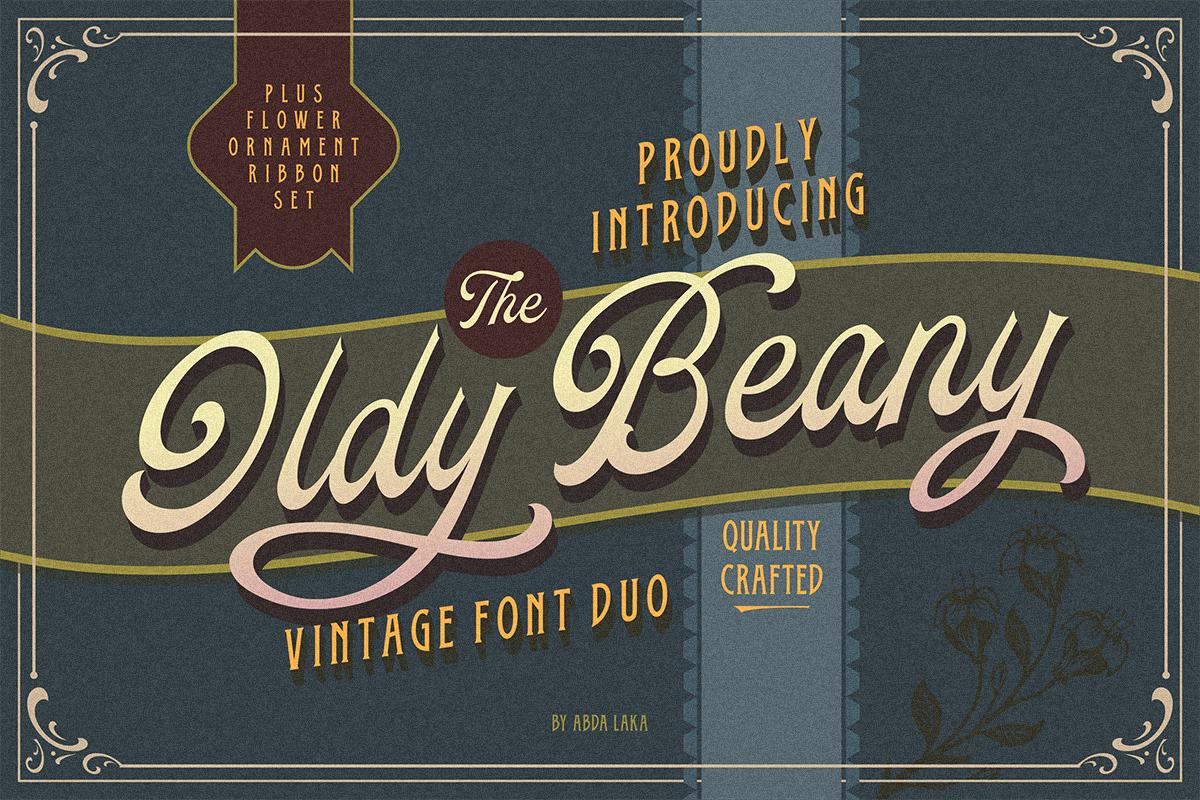 Oldy Beany Duo Font