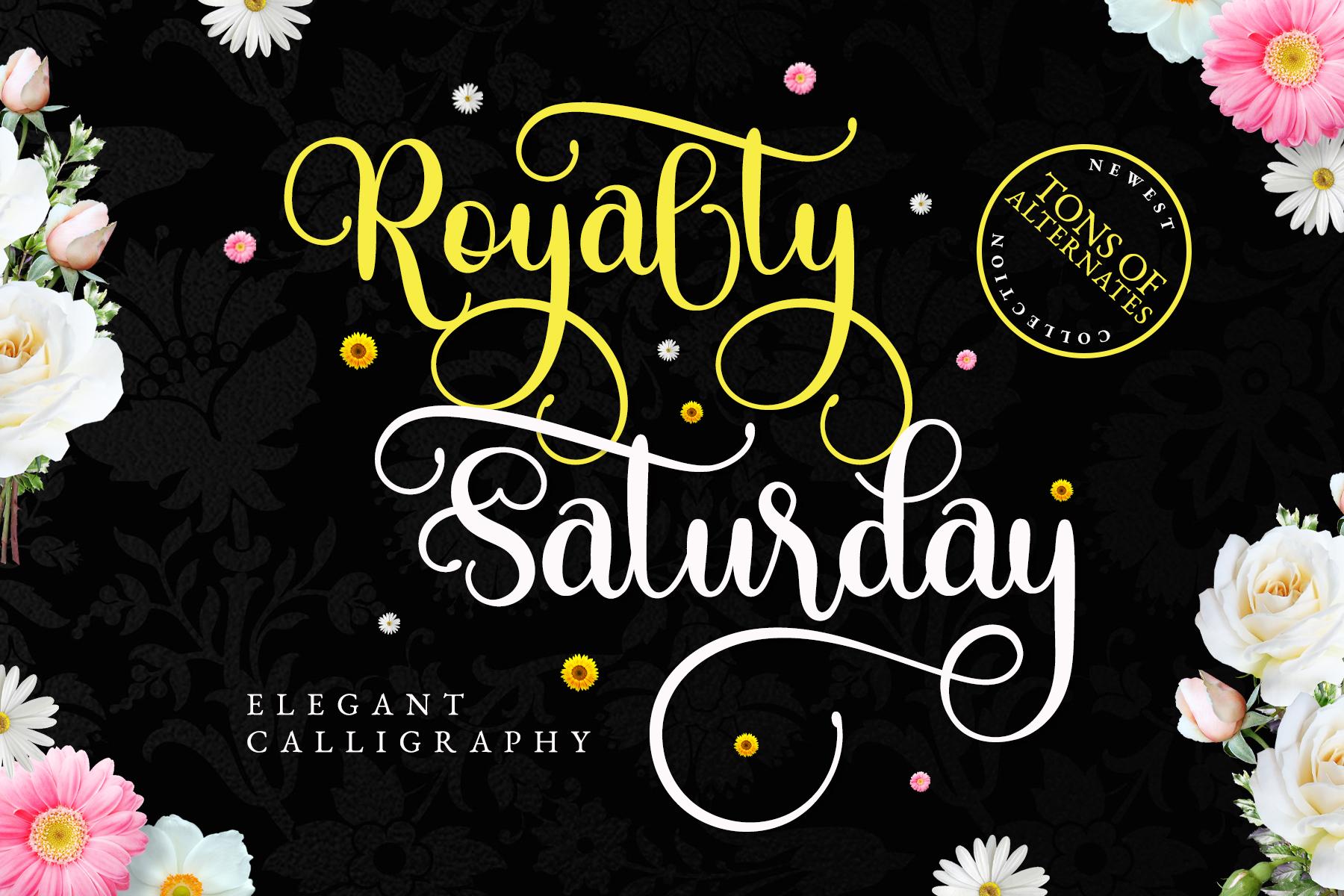 Royalty Saturday Font