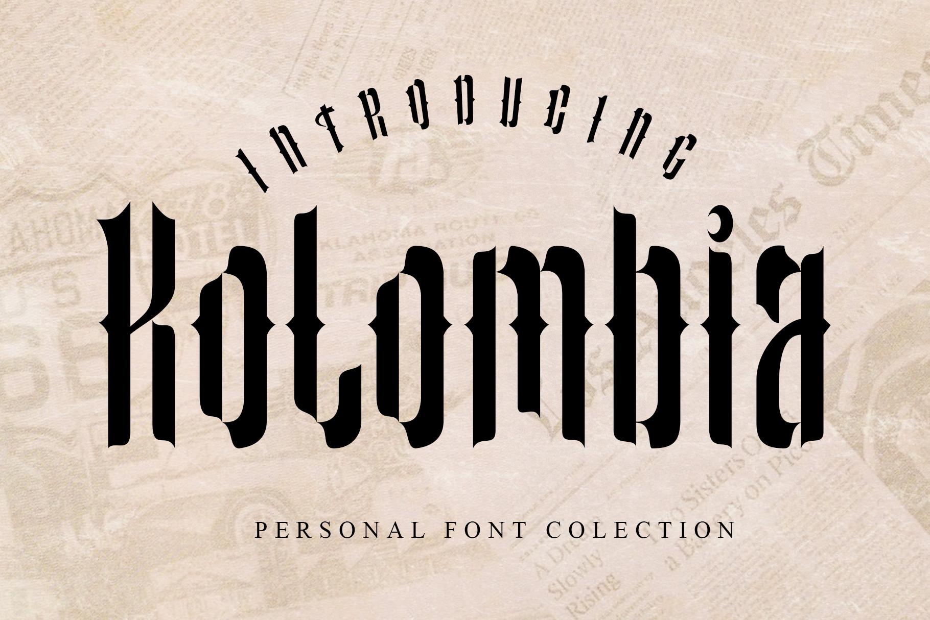 Kolombia Font