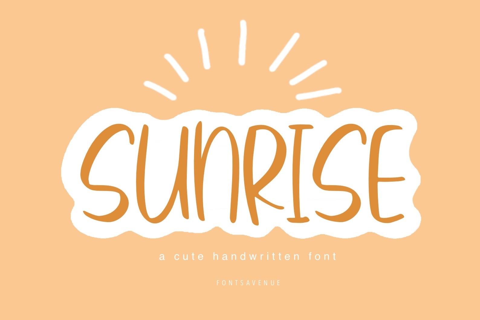 Sunrise Font