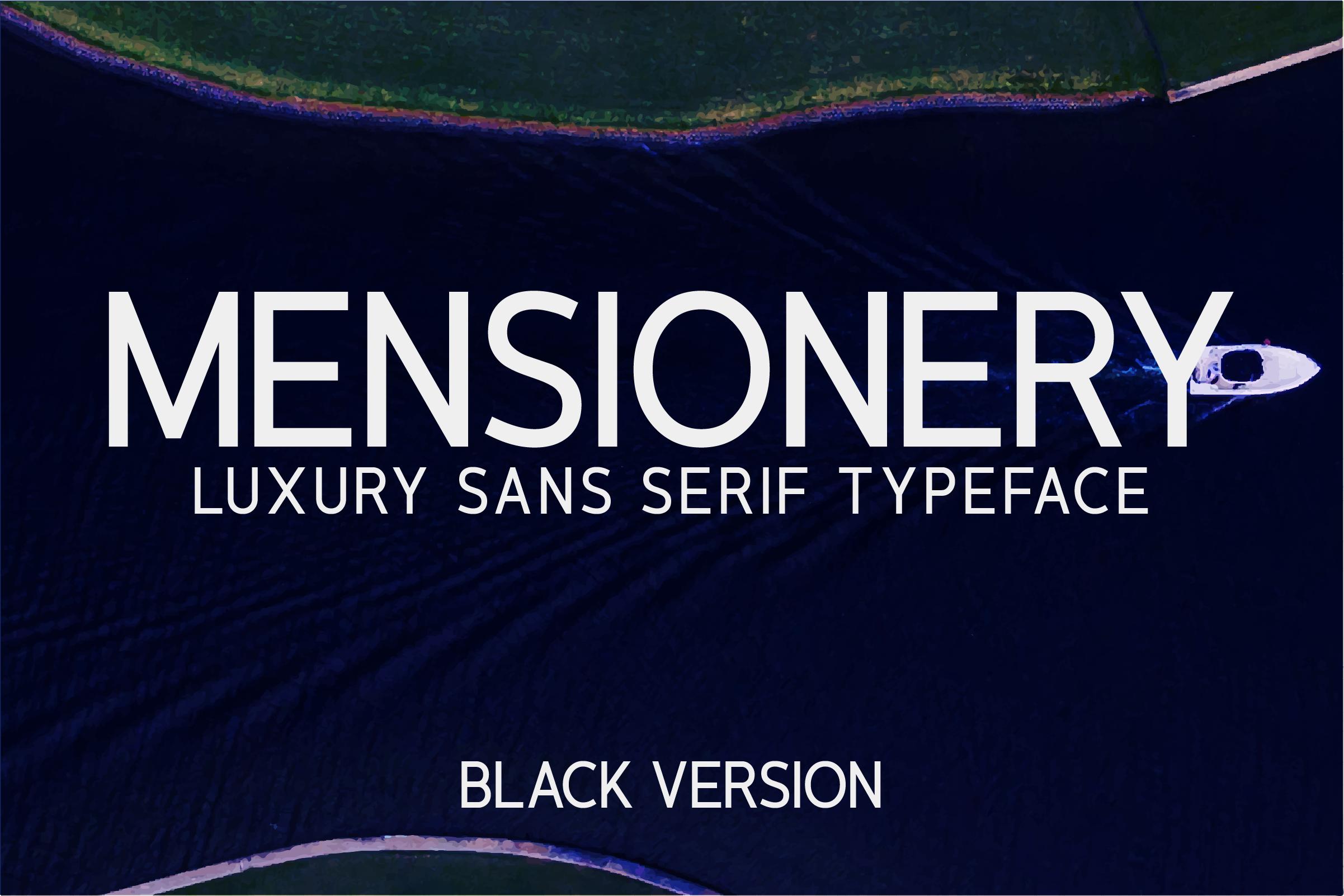 Mensionery Black Font