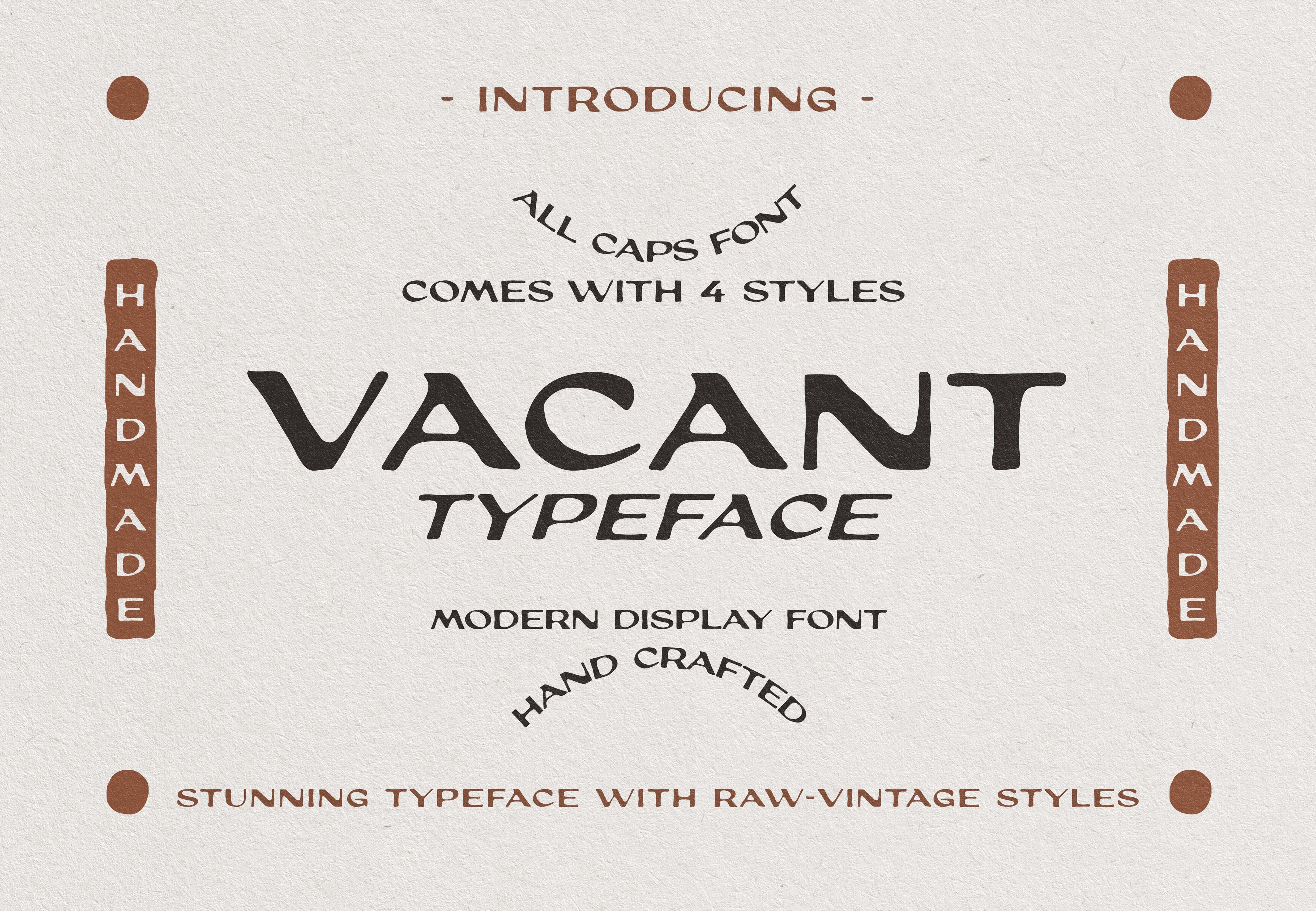 Vacant Font