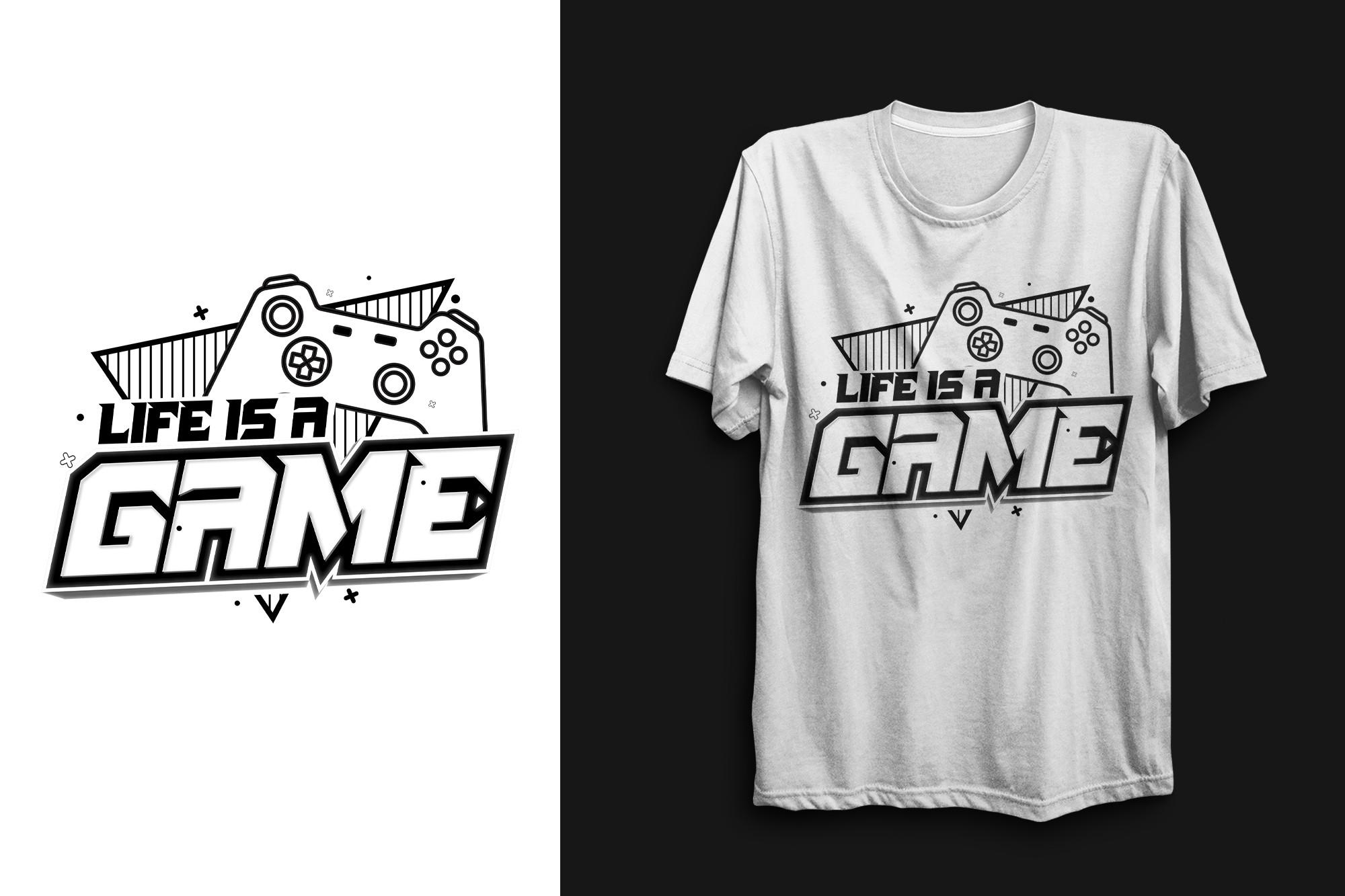 Life is a Gamger T Shirt Design Svg File