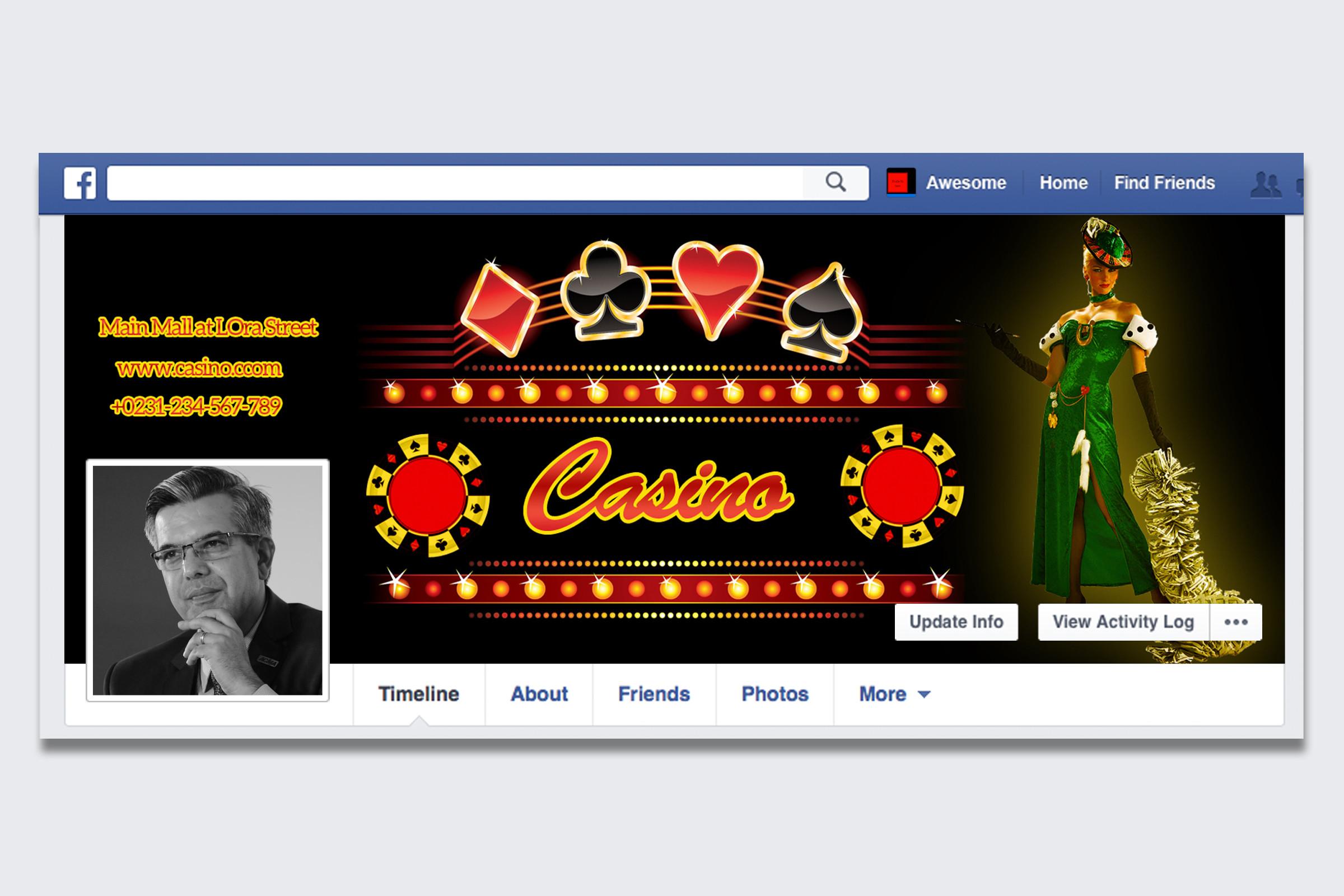 Casino Night Facebook Timeline Cover