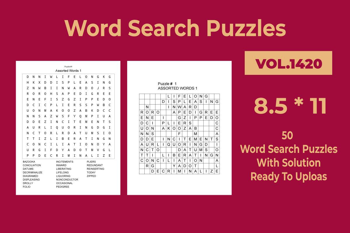 Word Search Puzzles Vol 1420