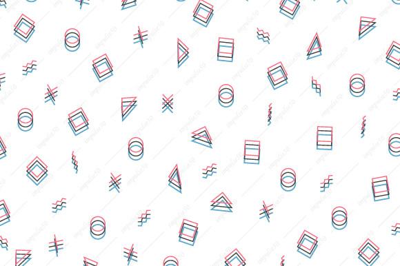 Abstract Geometric Seamless Pattern