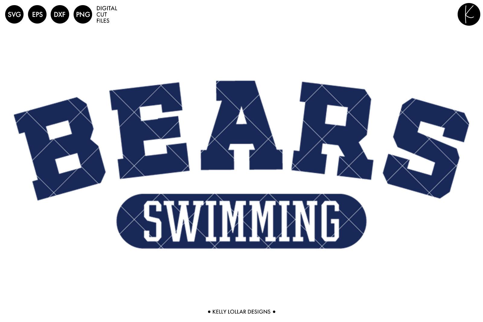 Bears Swimming Arched