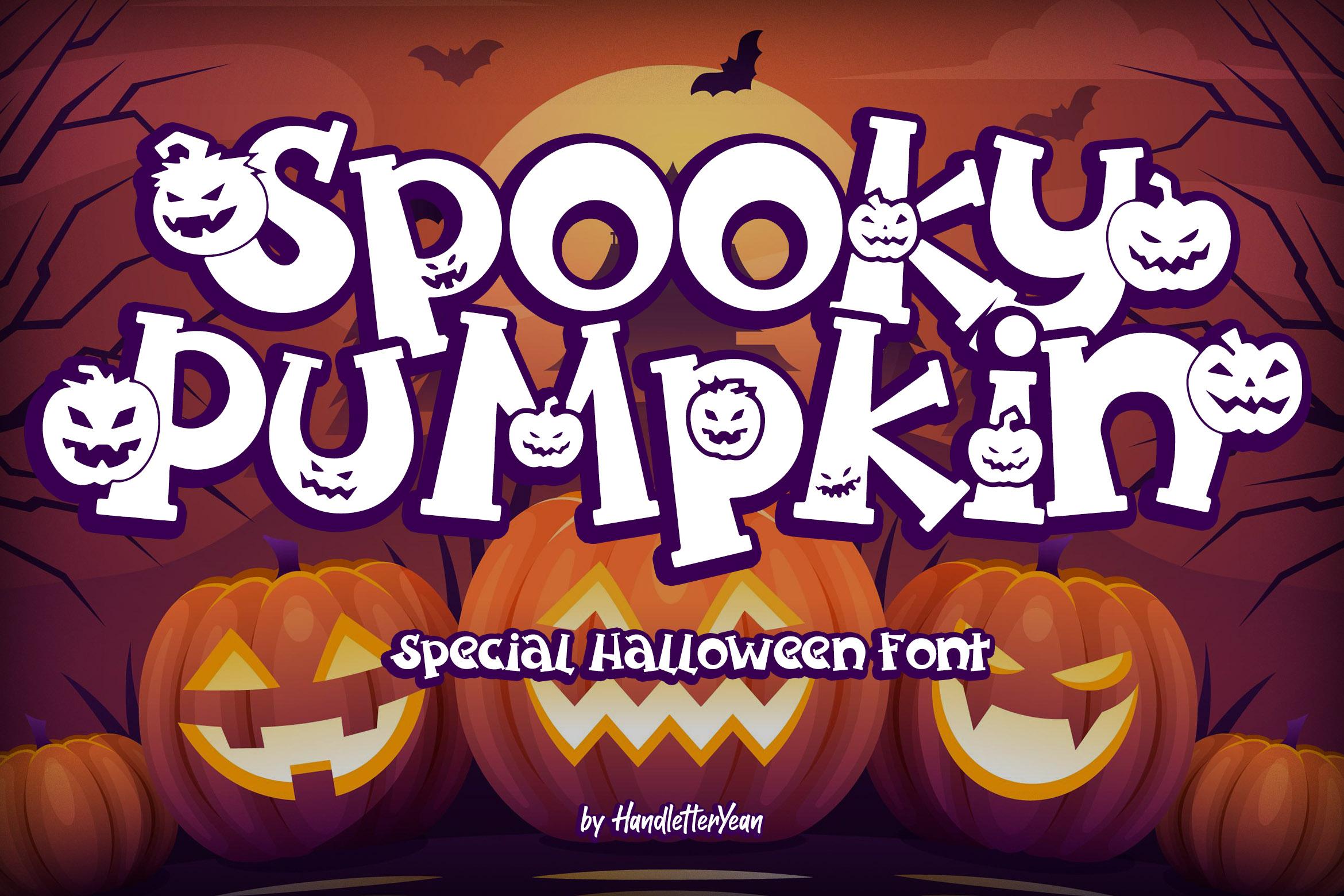 Spooky Pumpkin Font