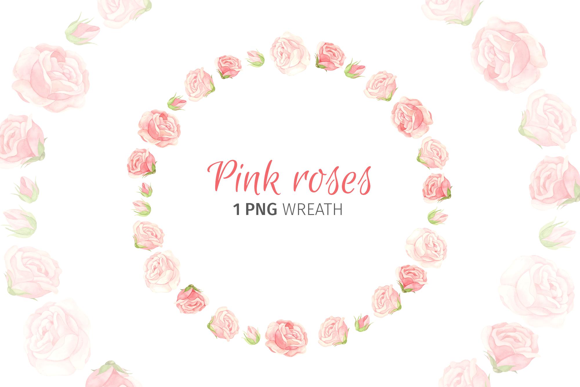 Pink Roses Circle Wreath, Mother's Day