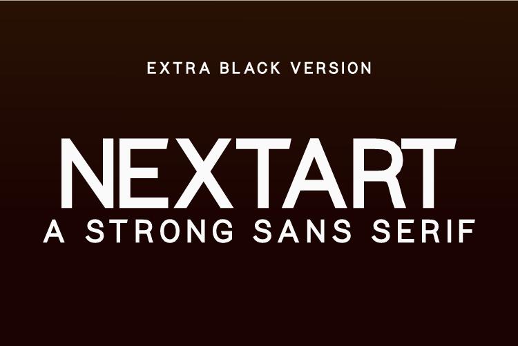 Nextart Extra Black Font