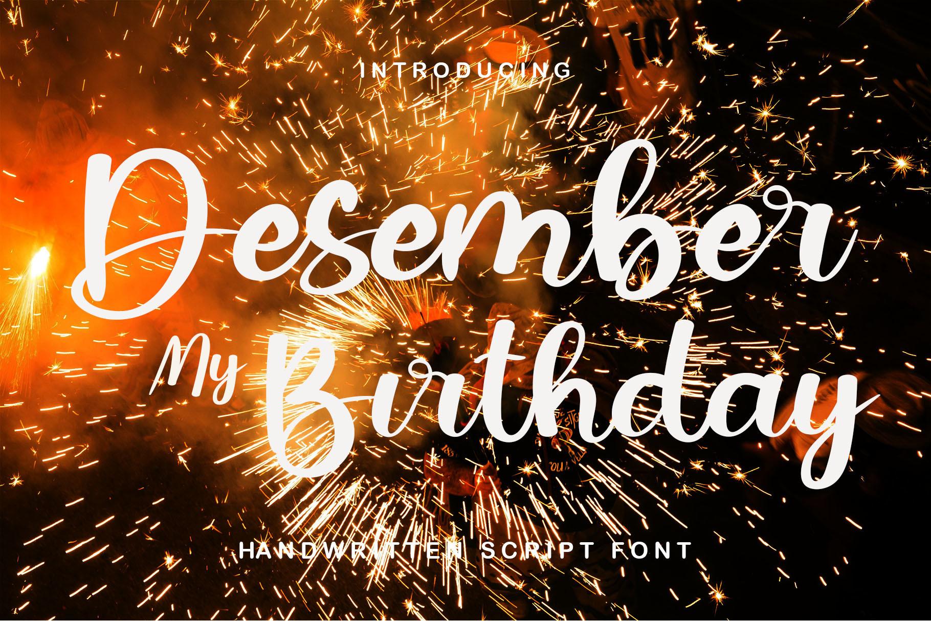Desember My Birthday Font
