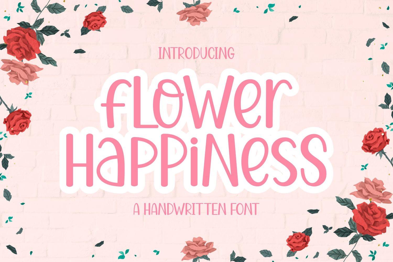 Flower Happiness Font