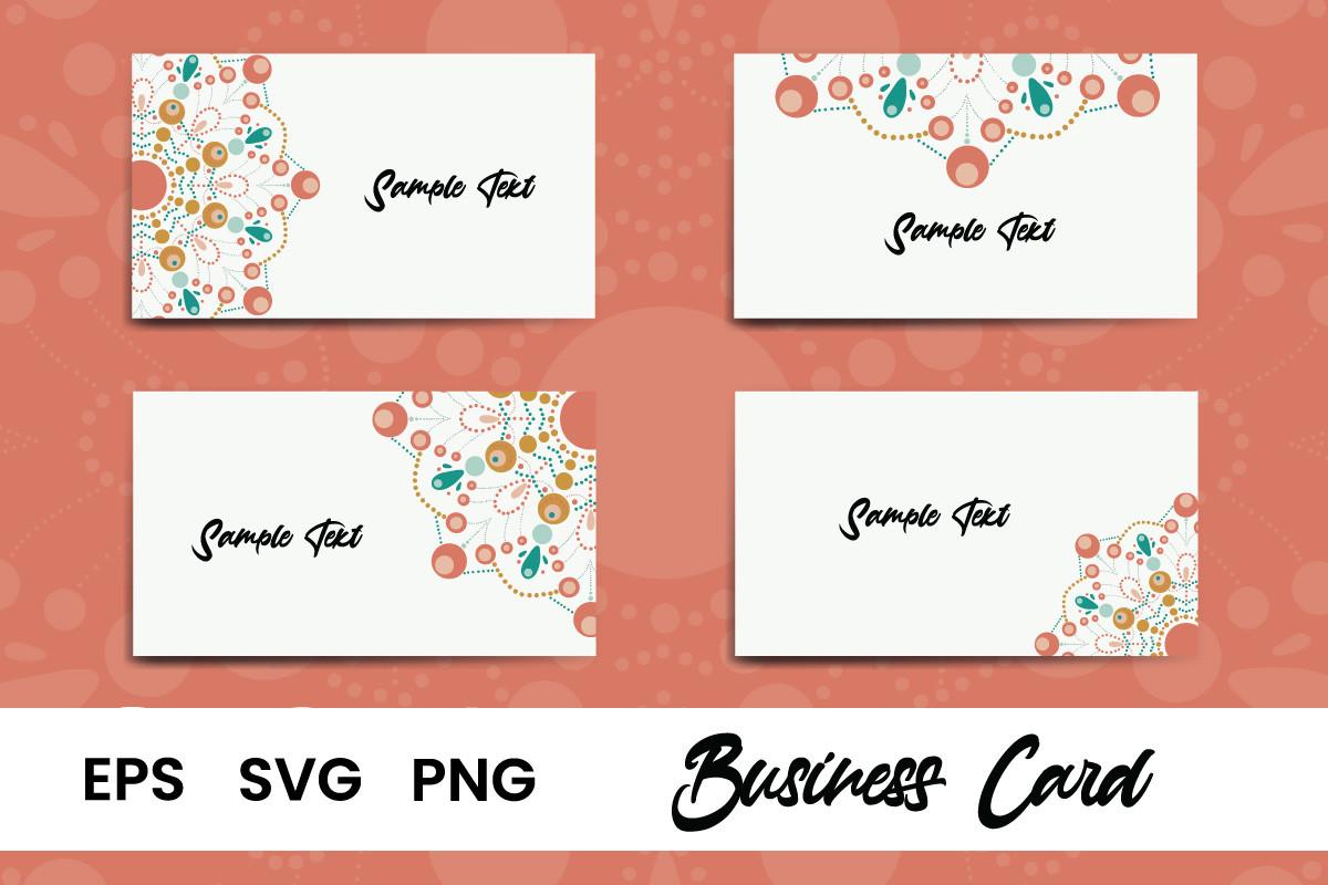 Business Card Vintage Mandala