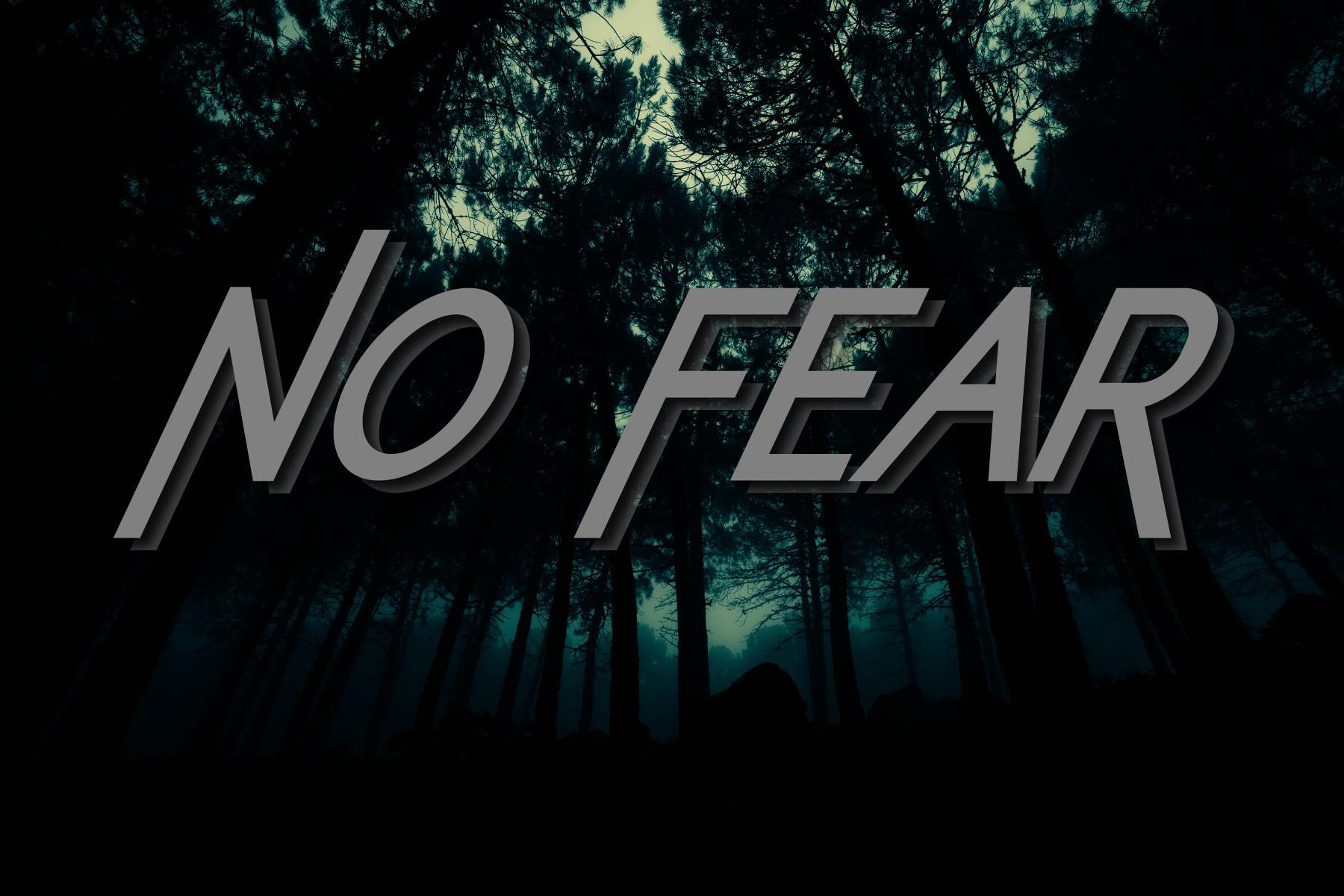 No Fear Font