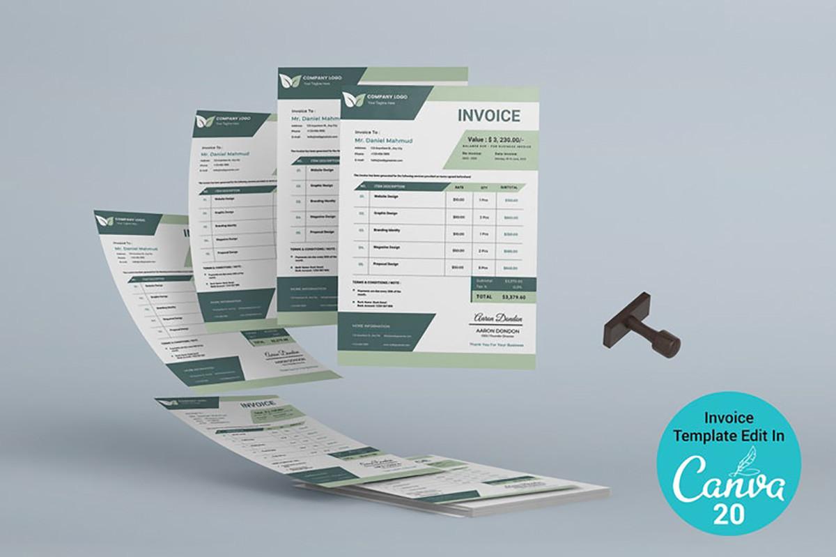 Invoice Template Canva
