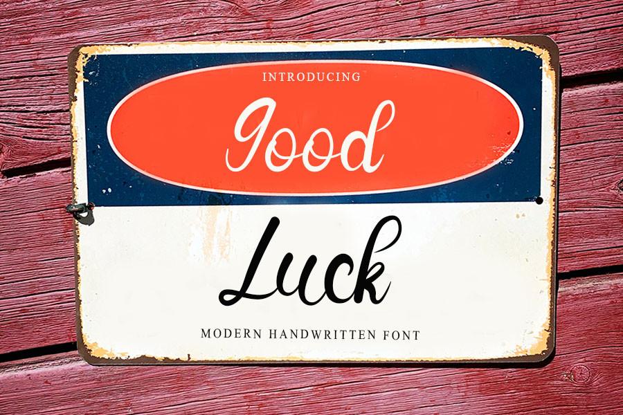 Good Luck Font
