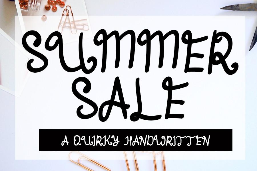 Summer Sale Font