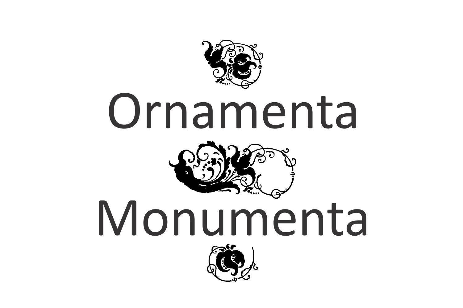 Ornamenta Monumenta Font