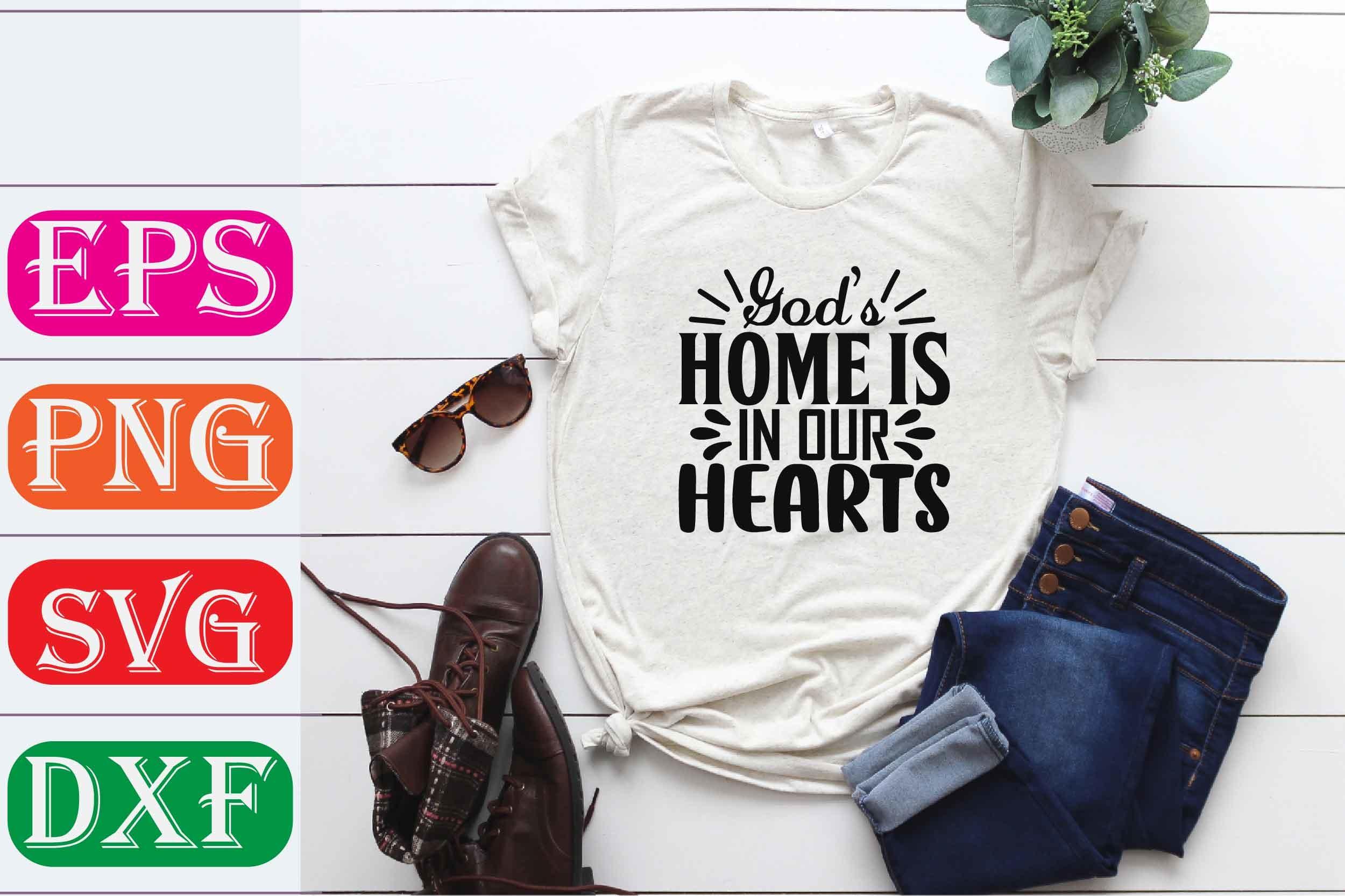 Farm House SVG Design. God’s Home is in