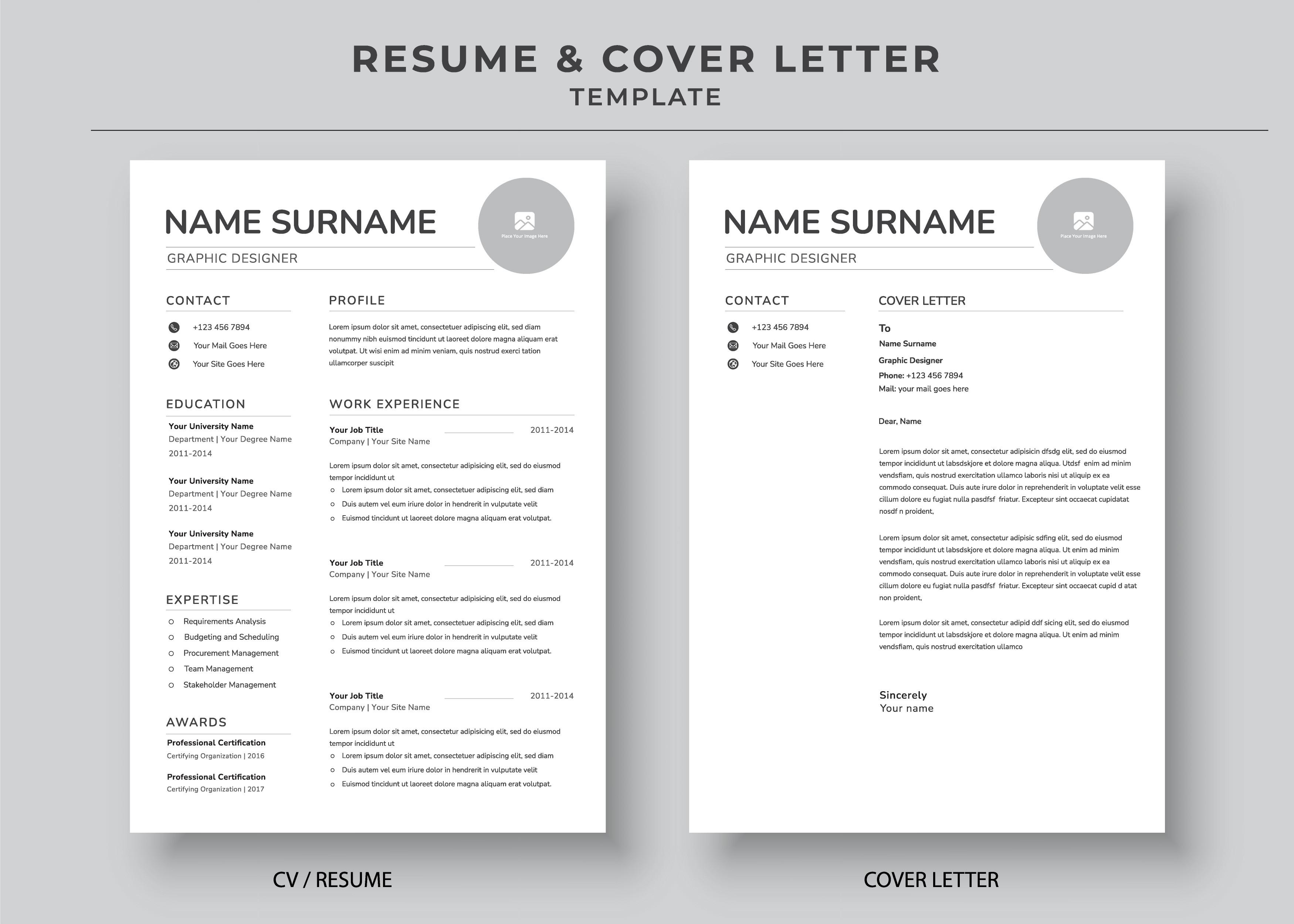 Resume and Cover Letter Template