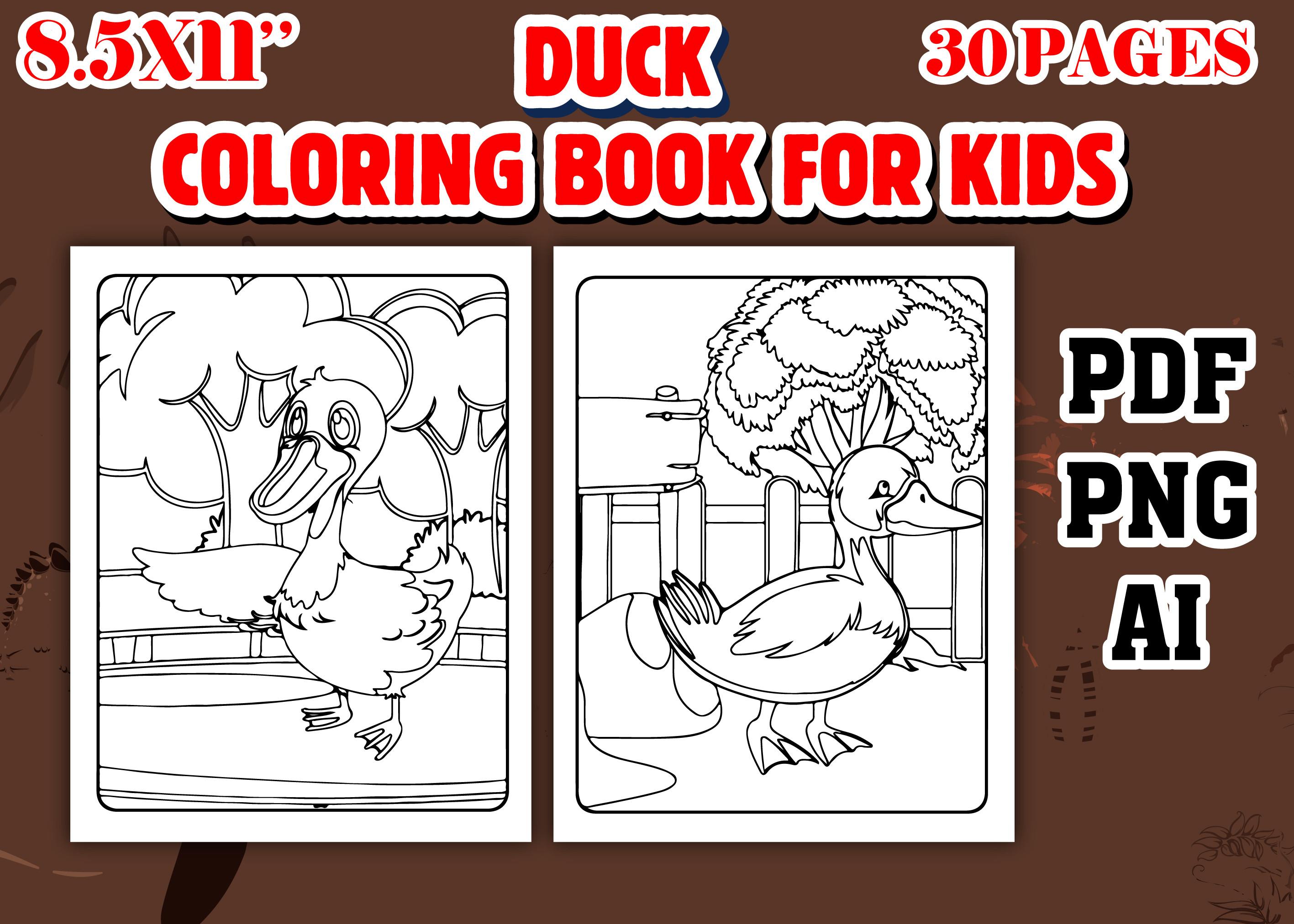 Duck Coloring Book for Kids