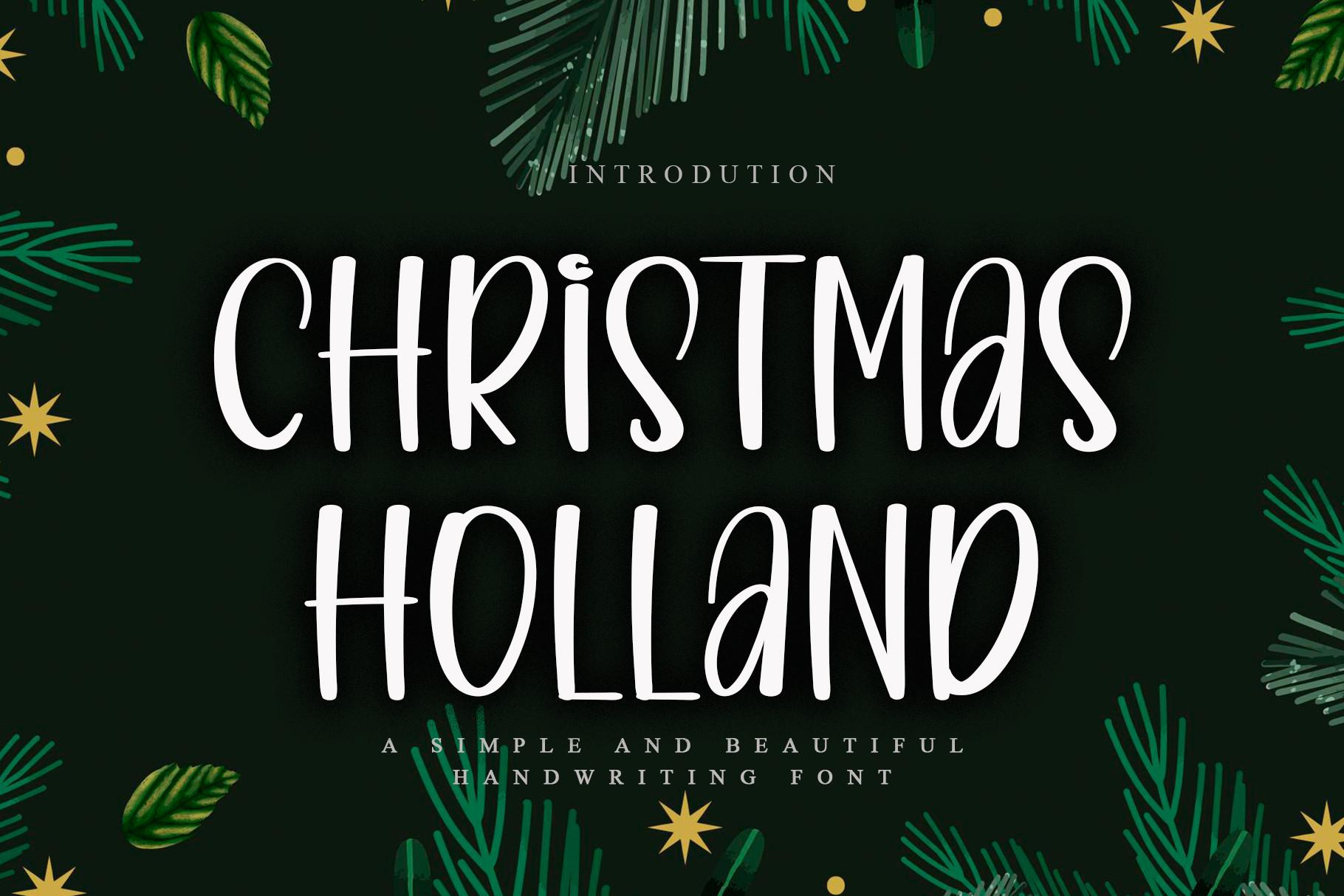 Christmas Holland Font