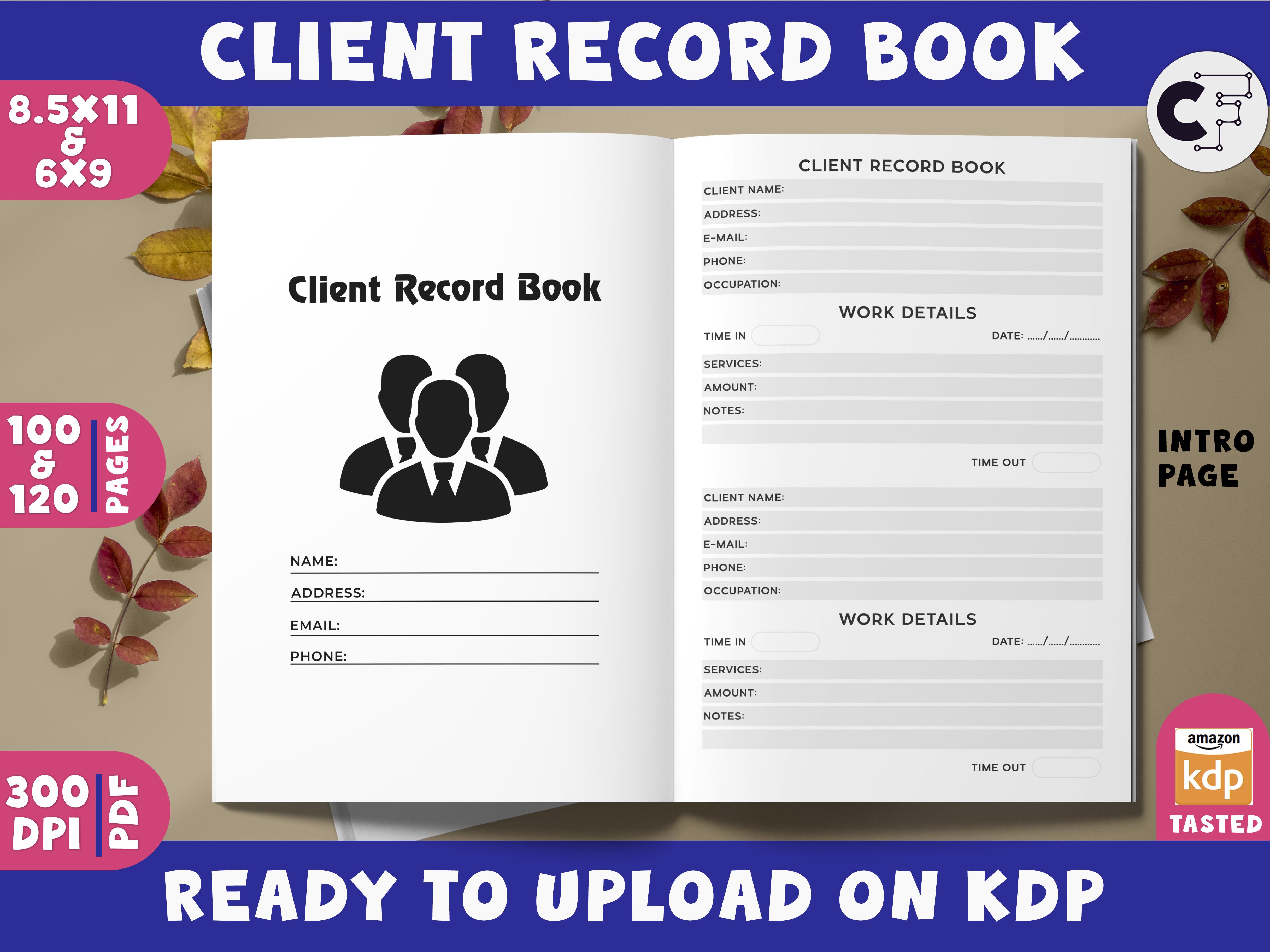 Client Record Book for KDP Interior