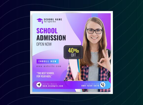 School Admission Social Media Template