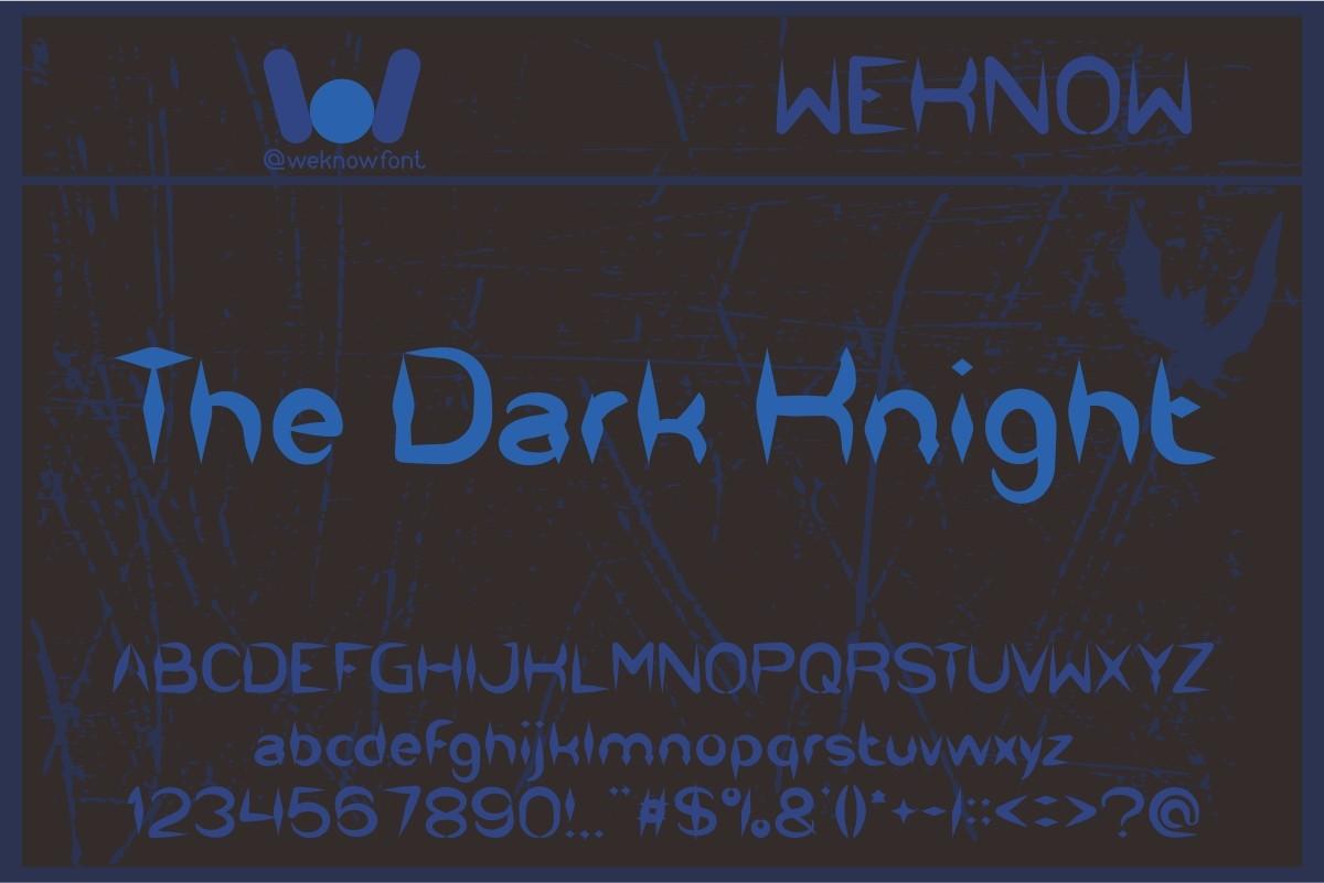The Dark Knight Font