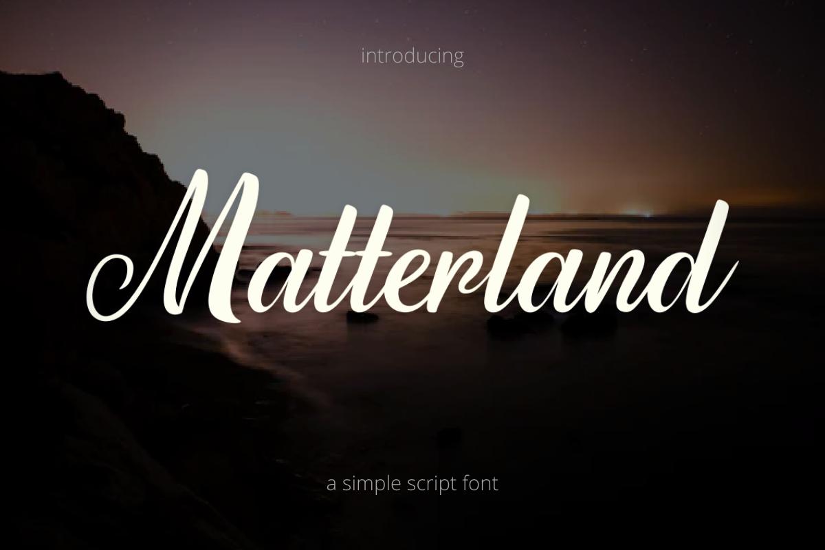 Matterland Font