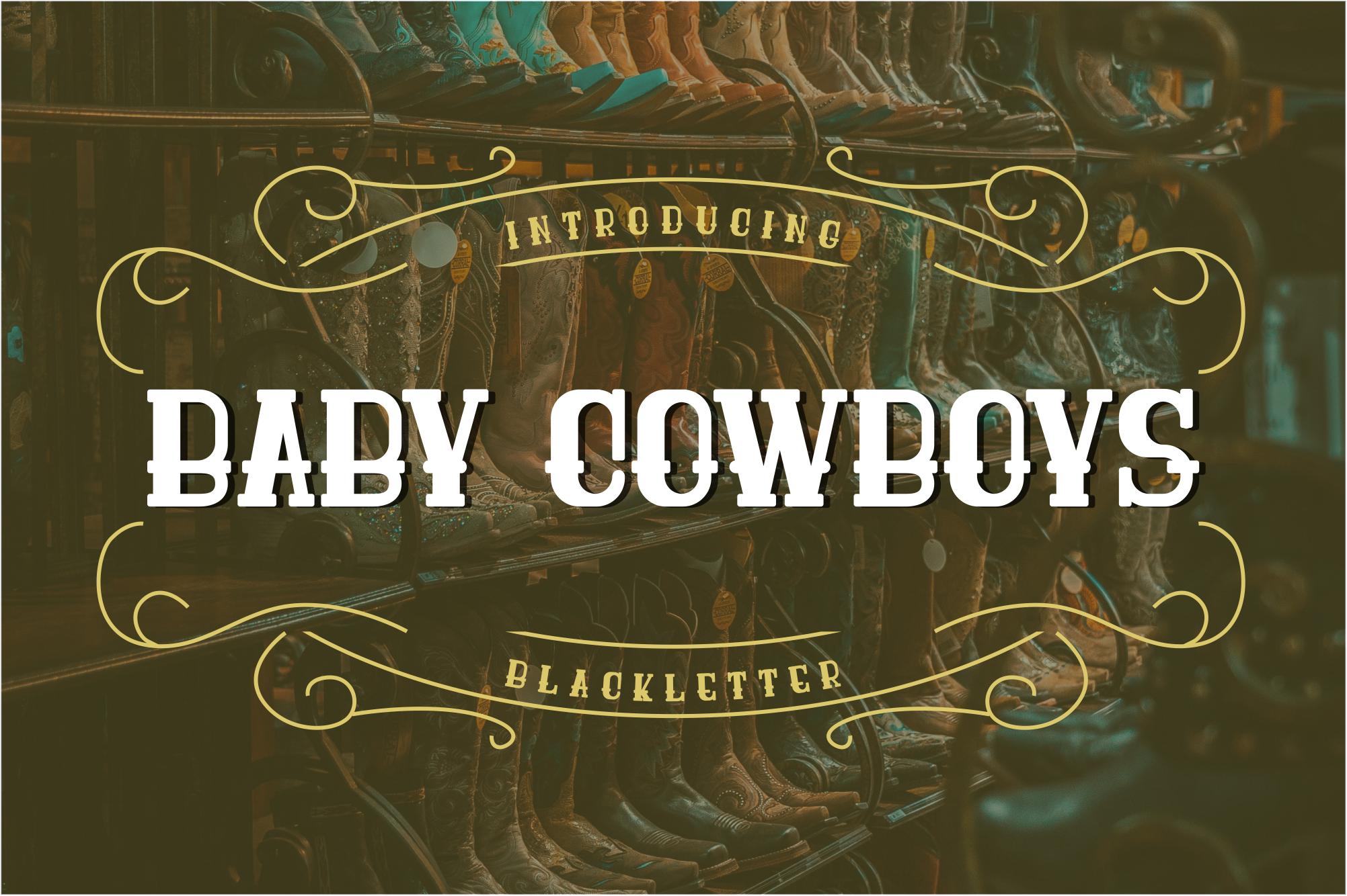 Baby Cowboys Font