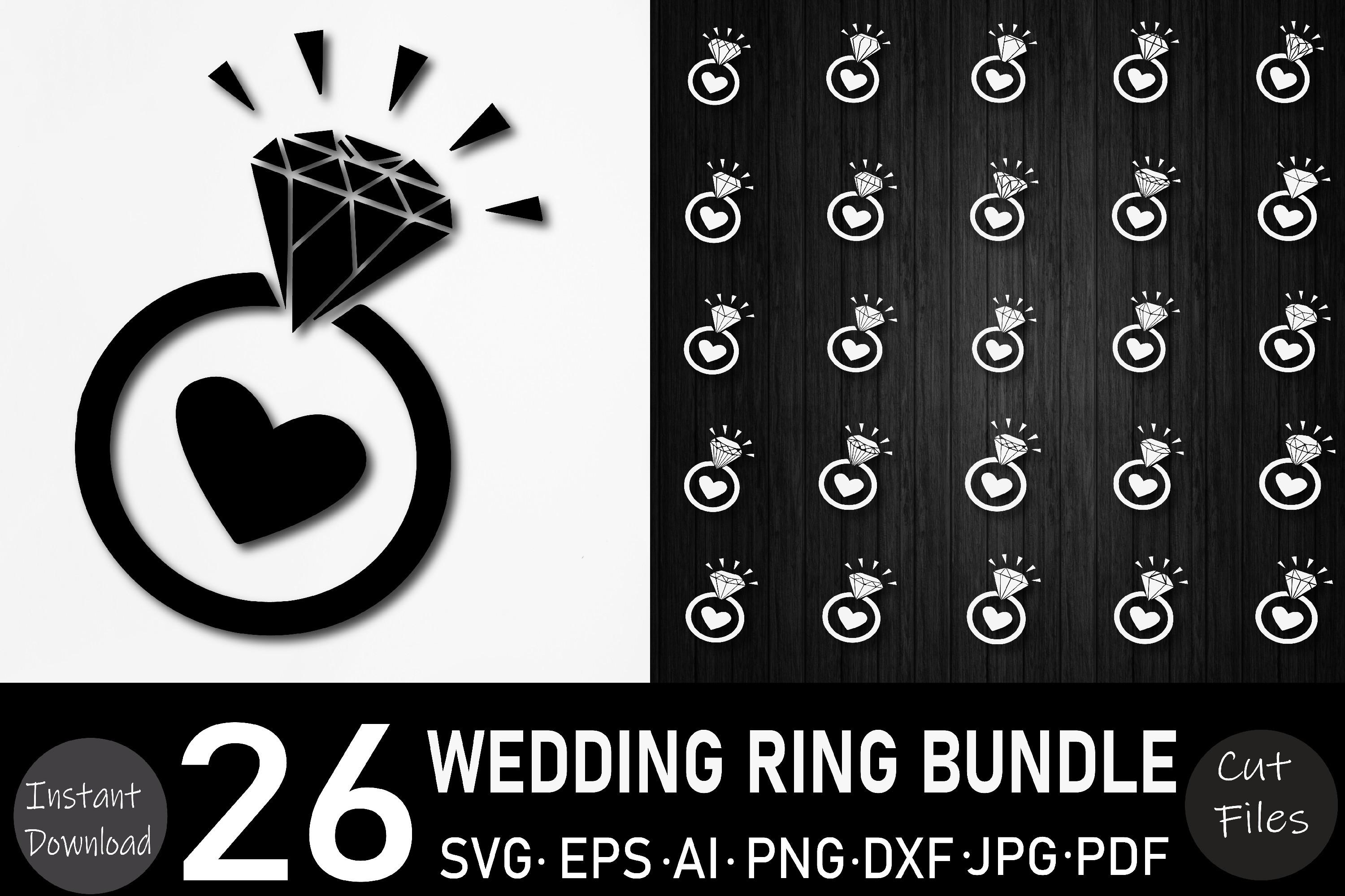 26 Wedding Ring Bundle - SVG