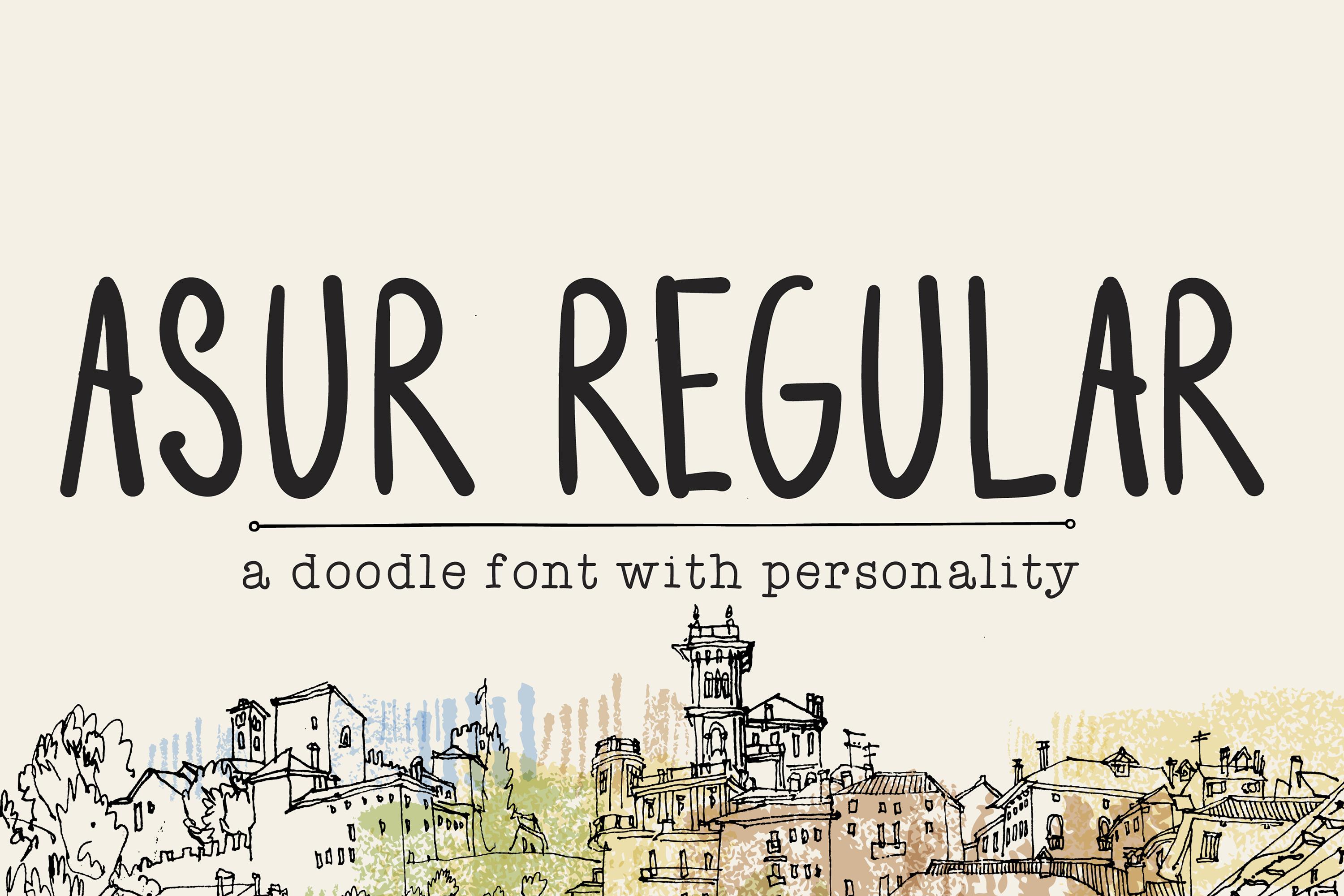 Asur Regular Font