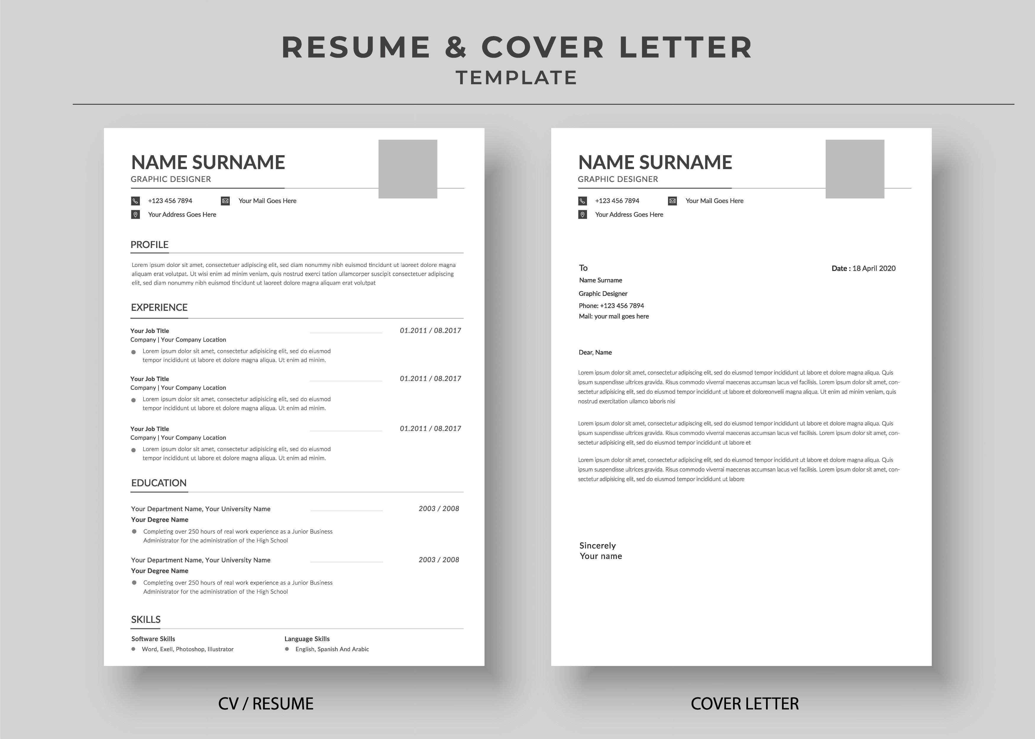 Resume and Cover Letter Template