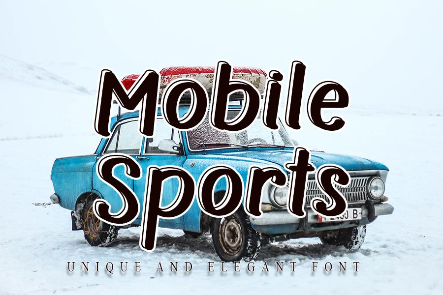 Mobile Sports Font