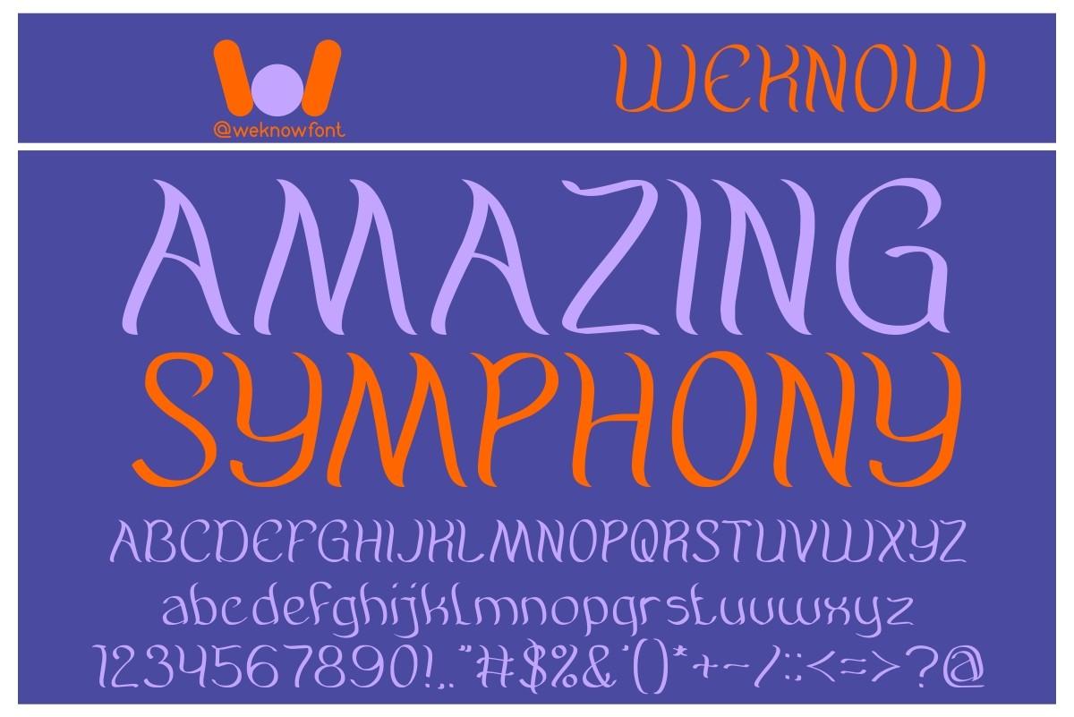 Amazing Symphony Font
