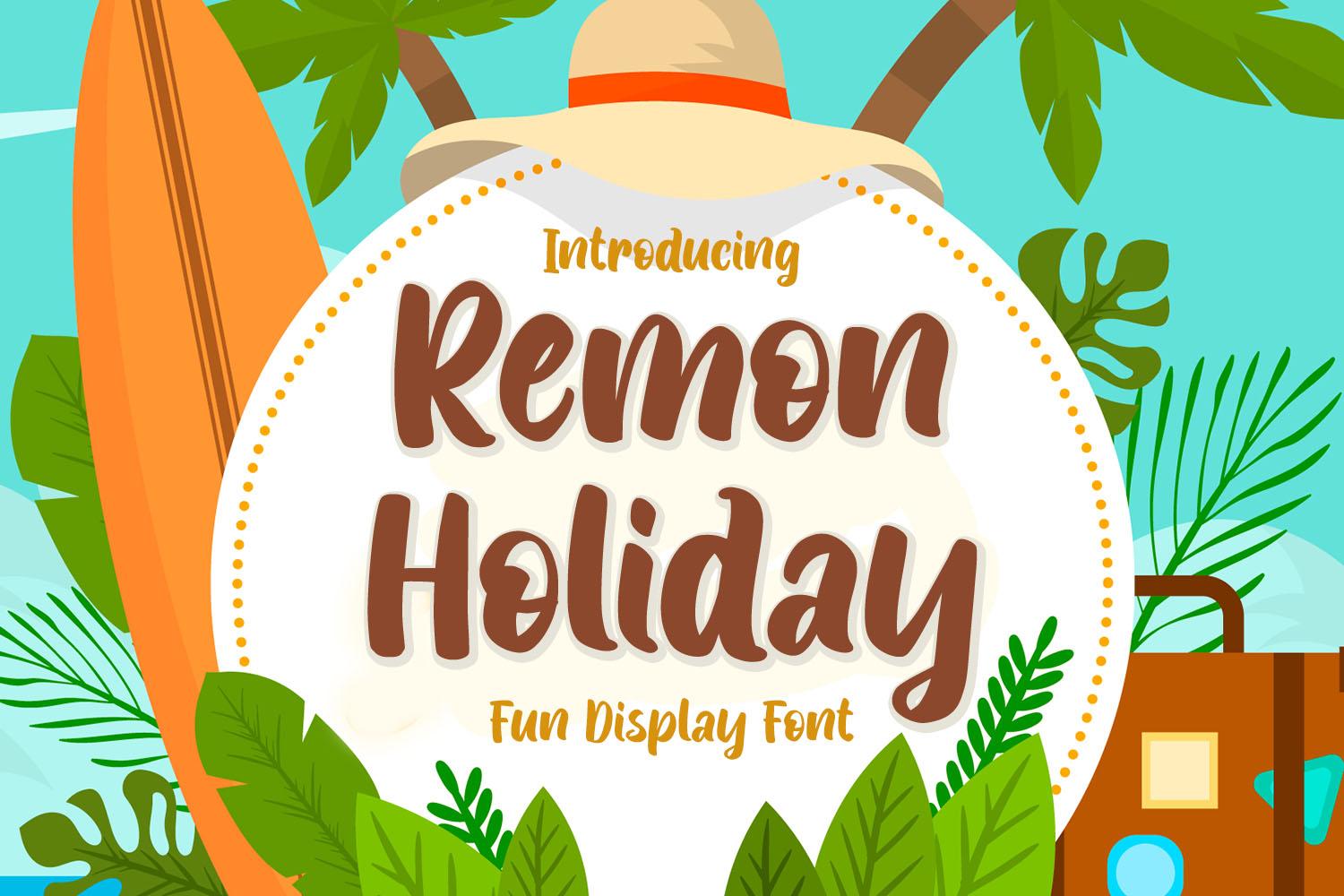 Remon Holiday Font
