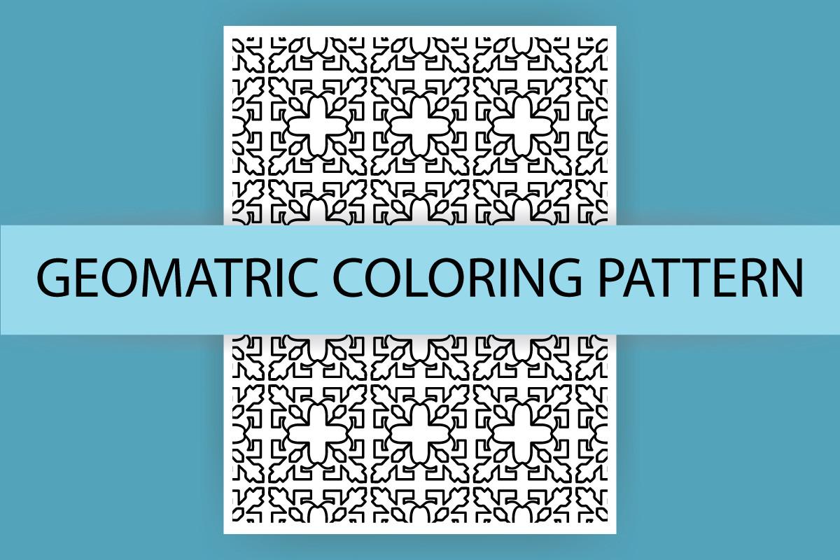 Adult Coloring Pattern Gometric Book