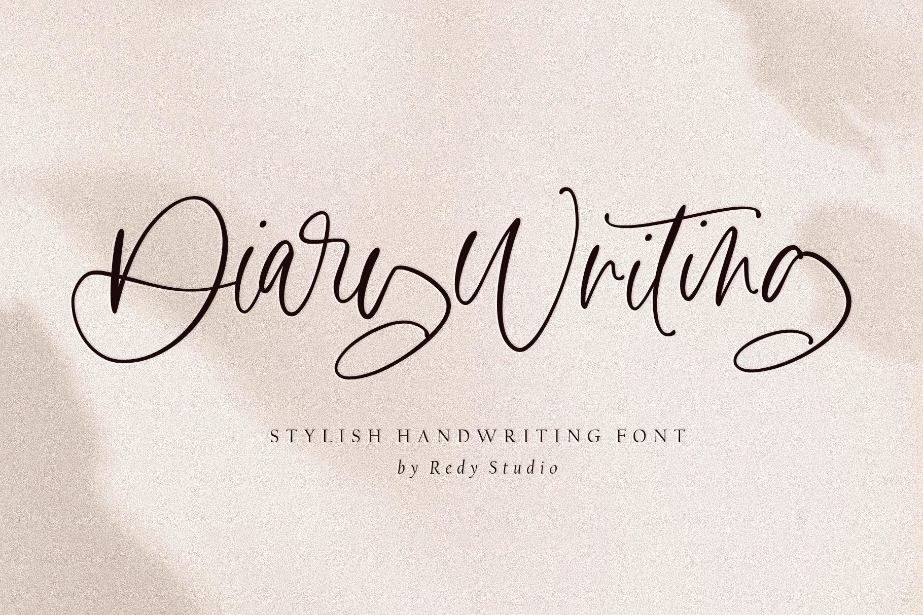 Diary Writing Font