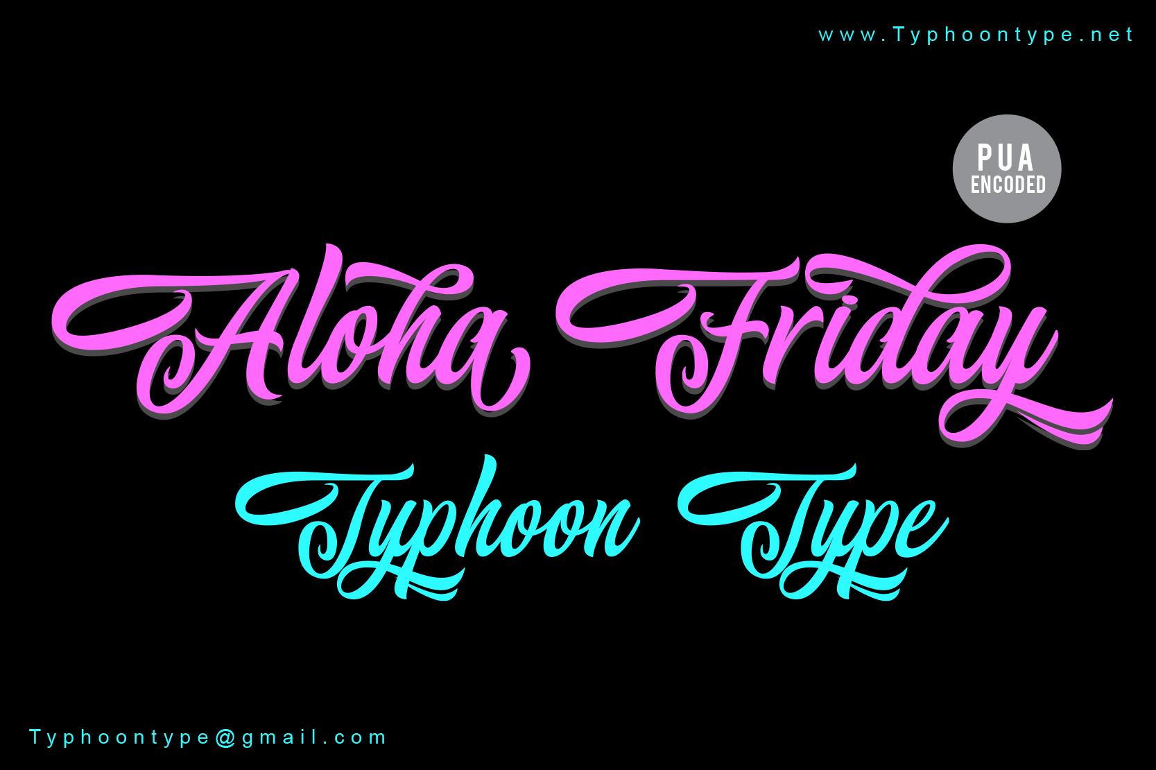 Aloha Friday Font