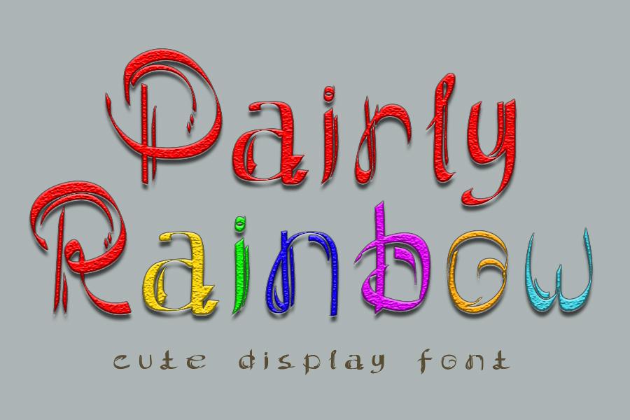 Pairly Rainbow Font