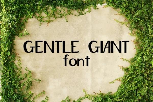 Gentle Giant Font