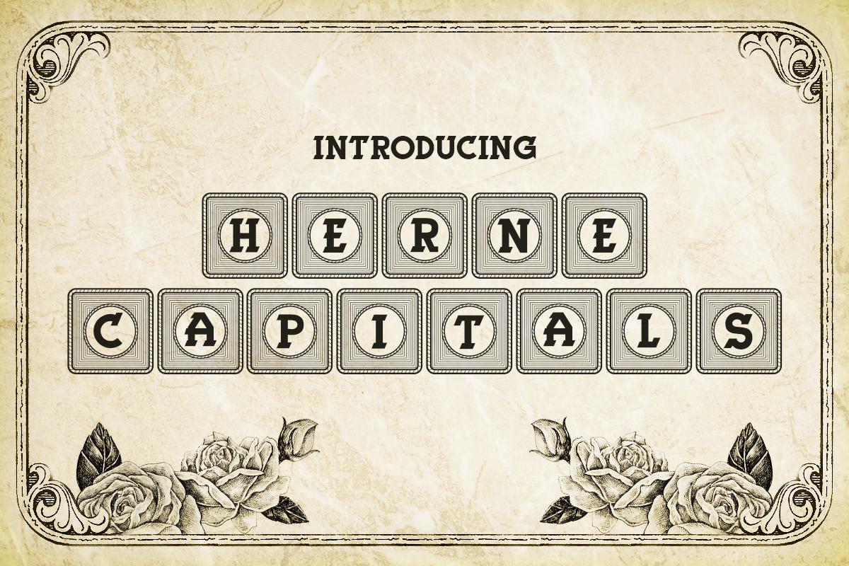 Herne Capitals Font