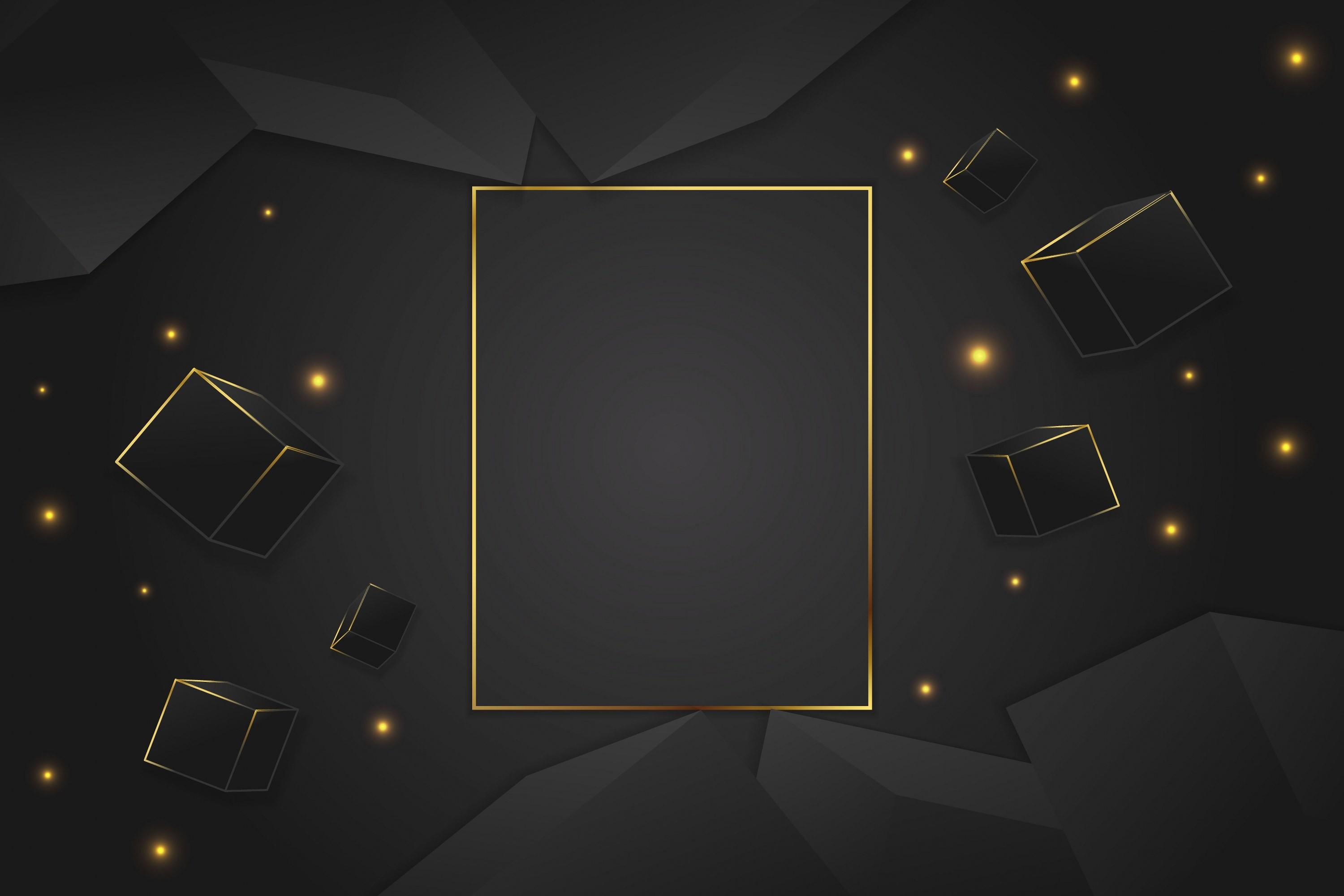 Black Luxury Background Geometric