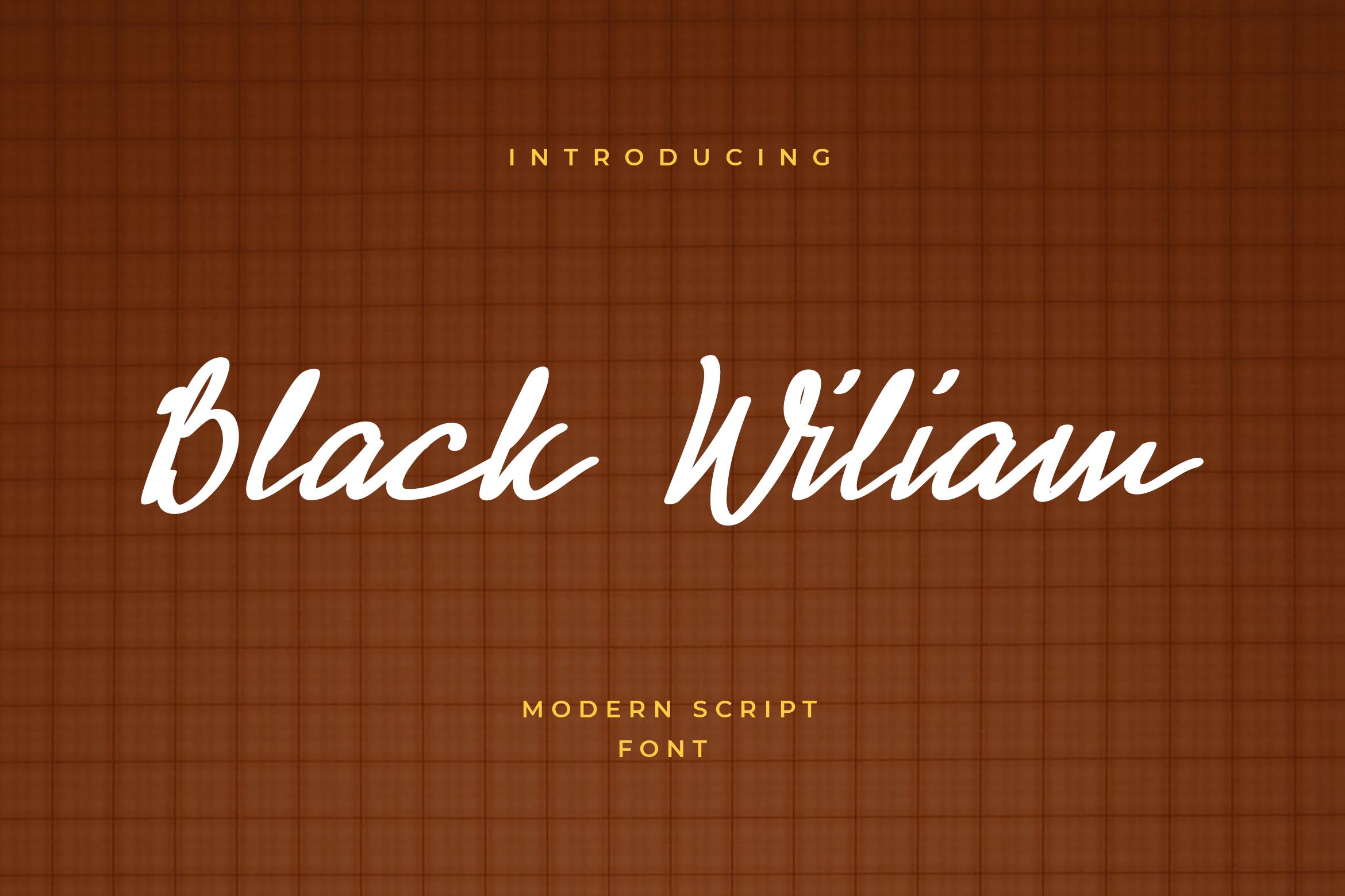 Black Wiliam Font