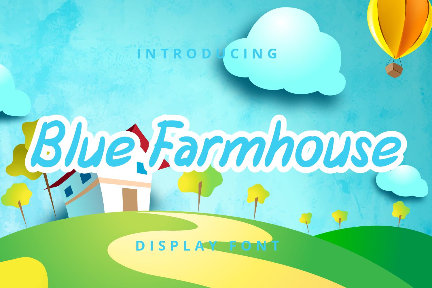 Blue Farmhouse Font