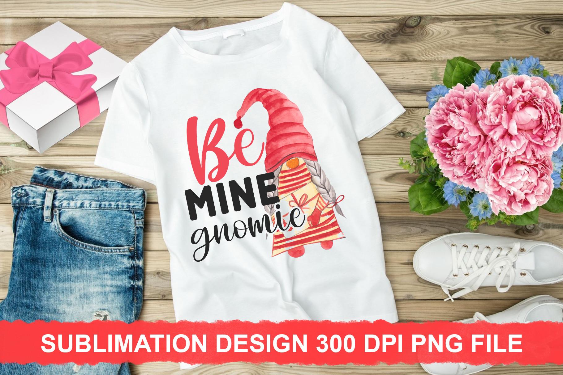 Be Mine Gnomie Sublimation PNG