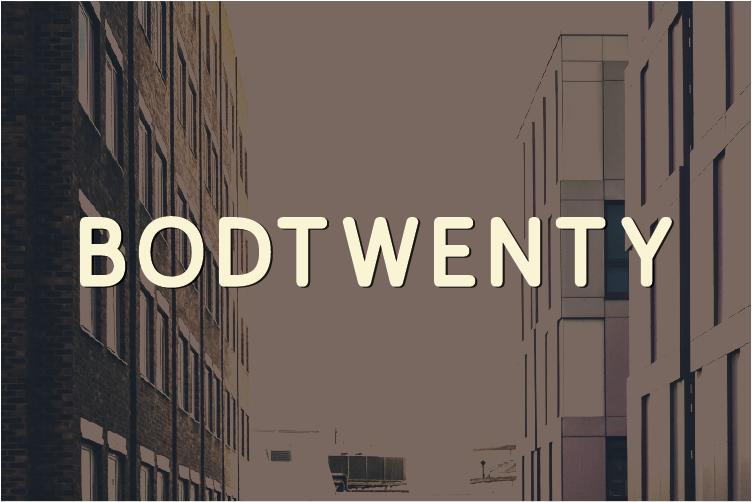 Bodtwenty Font