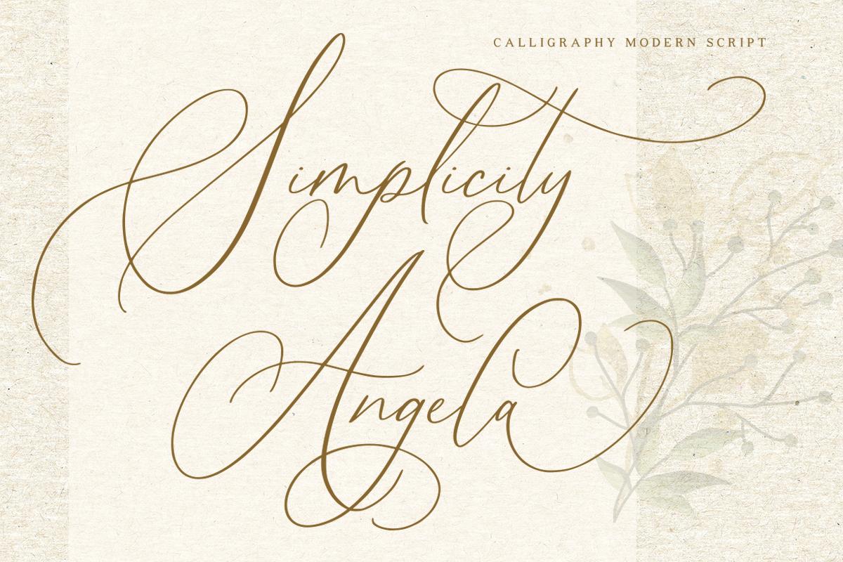 Simplicity Angela Font