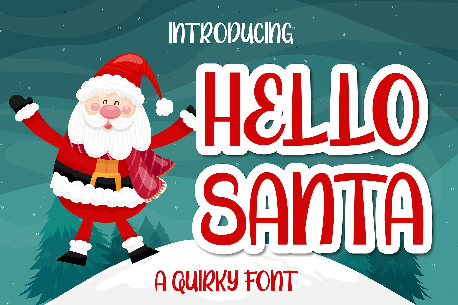 Hello Santa Font